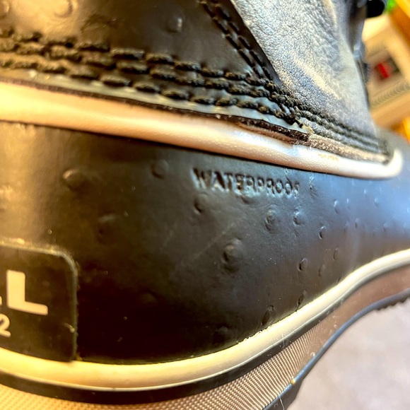 SOREL WOMENS TIVOLI HIGH BOOT BLACK, VAPOR BLUE - LIKE NEW - Picture 11 of 12